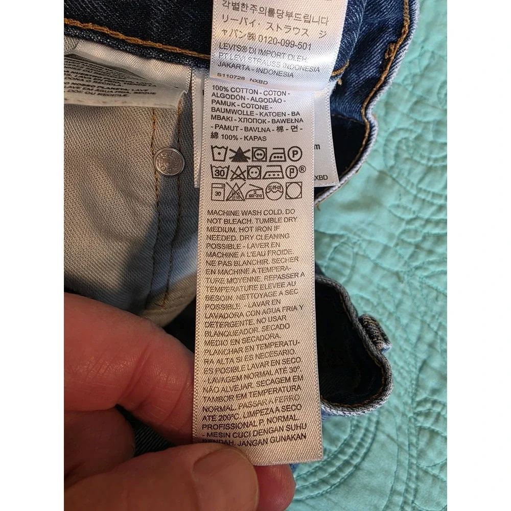 Levis 550 Relaxed Fit‎ Tapered Leg Blue Jeans Mens 34x30 Medium Wash Denim